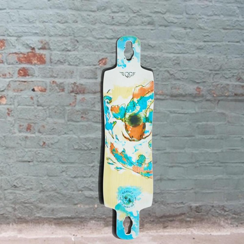 Gravity Double Drop Chi Longboard Cruise and Carve  41 inch – Deck