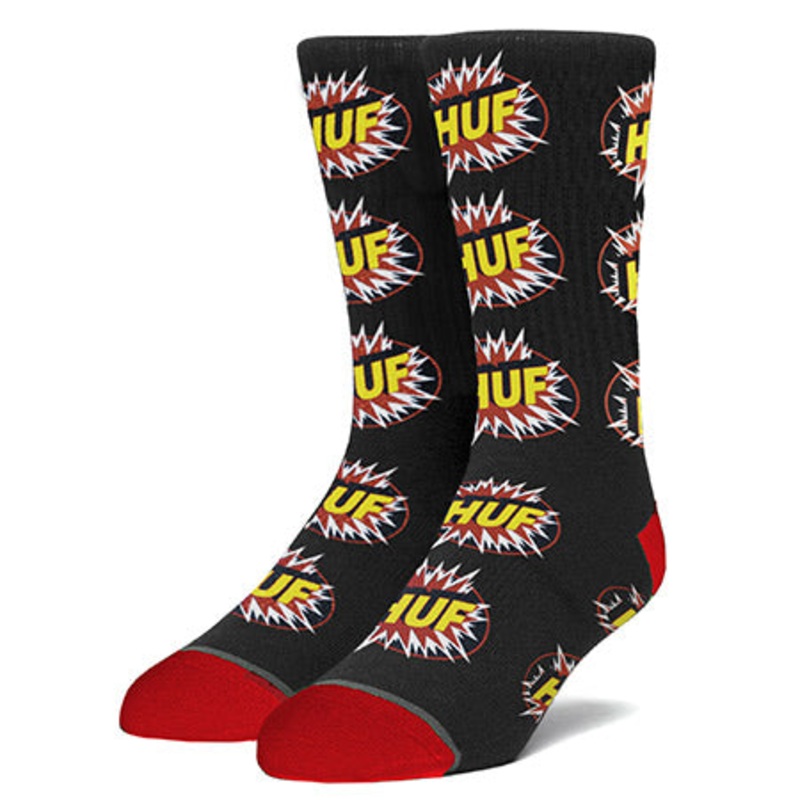 HUF TNT Logo Socks Black One size fits all