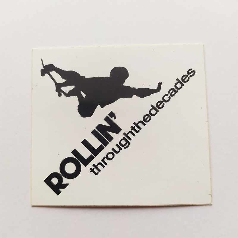 Rollin’ Through The Decades Video Skateboard Sticker