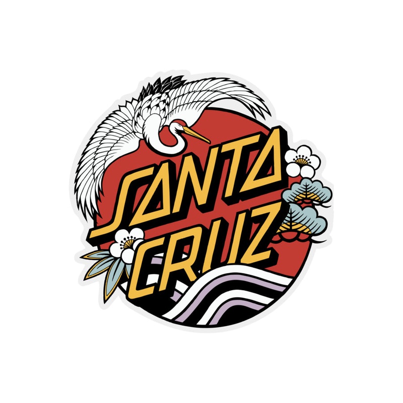 Santa Cruz Crane Dot 4″ Sticker