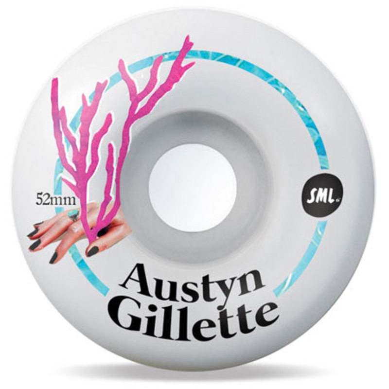 sml. Austyn Gillette Tide Pool Series OG Wide 99a Wheels White 52mm