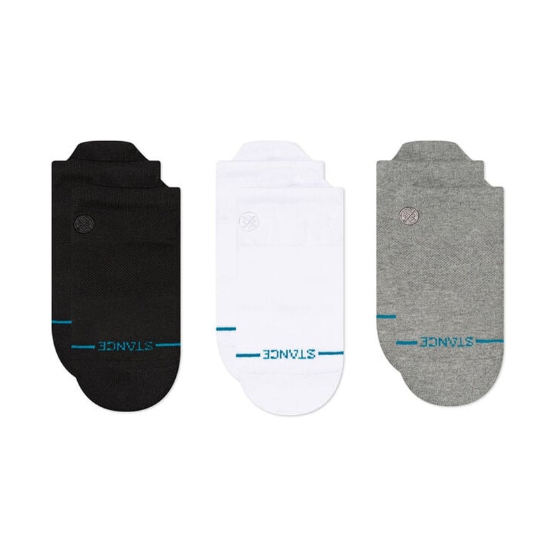 Stance Icon Low Tab 3 Pack Socks Black Large
