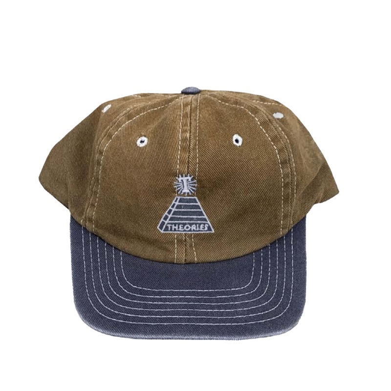 Theories Scribble Embroidered Strap-Back Hat Copper/ Navy One size fits all