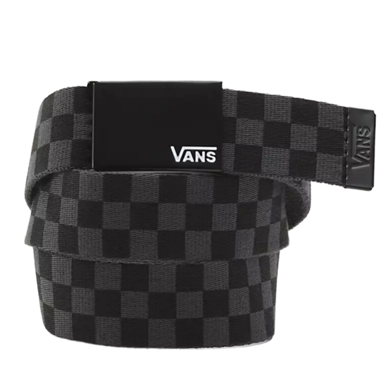 VANS DEPPSTER WEB BELT  BLACK/CHARCOAL OS Checkerboard