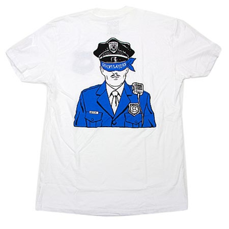 Doom Sayers Corp Cop T Shirt White Medium