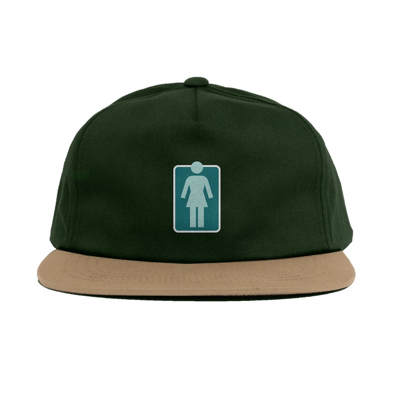 Girl Lovers OG 5 Panel Snap-Back Hat Forest Green One Size Fits All
