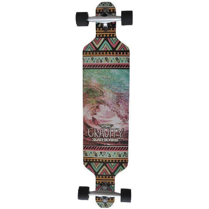 Gravity Drop Through Pop Barrel 41″ Longboard Complete