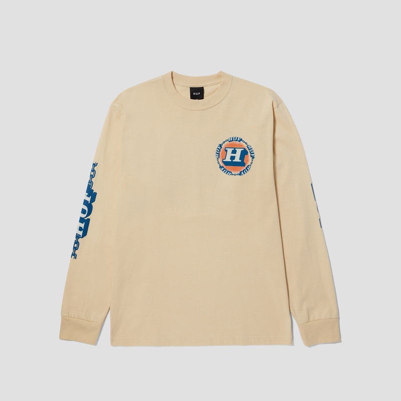 HUF Dependable Longsleeve T-Shirt Wheat Small
