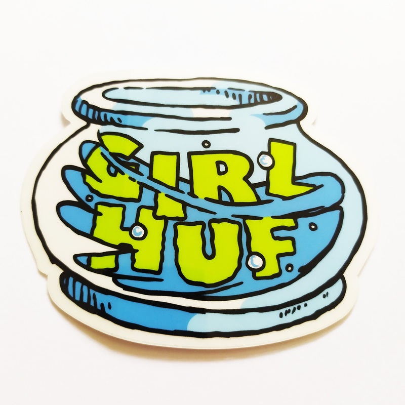 HUF “Fish Bowl” Skate Sticker