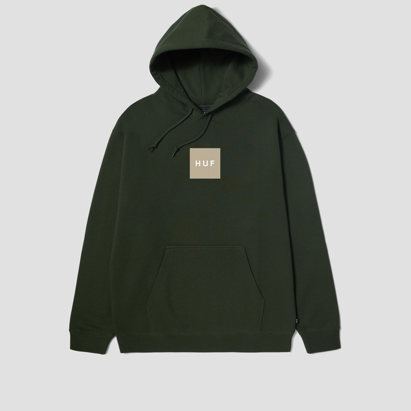 HUF Set Box Pullover Hood Hunter Green Small