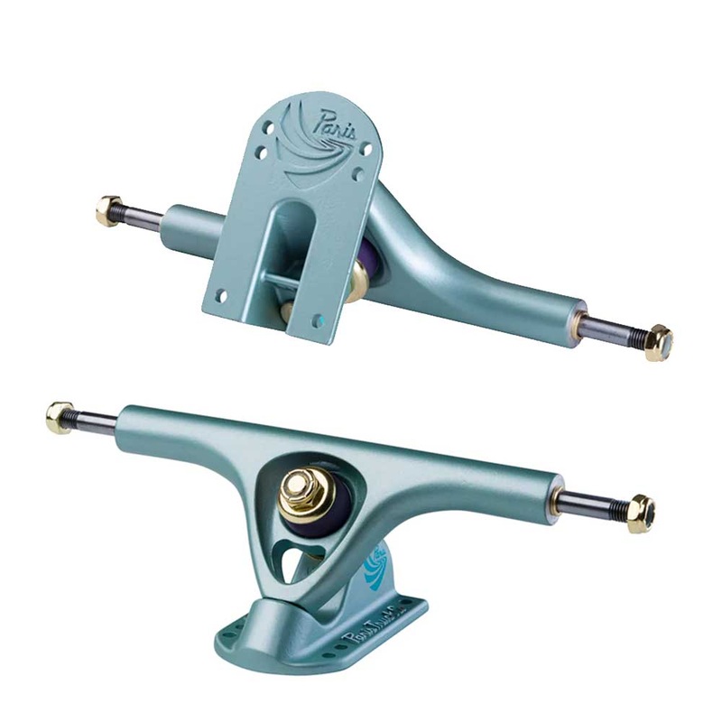 Paris V3 180mm 50 Longboard Trucks Set of 2 – Crystal Blue Crystal Blue
