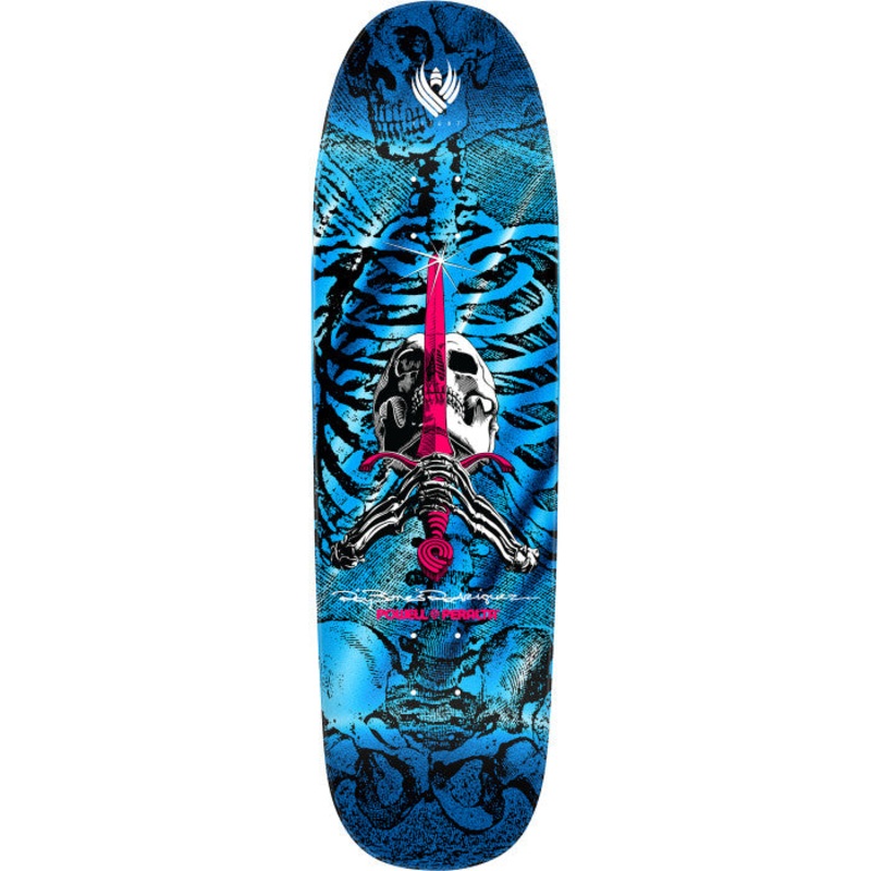 Powell Peralta Rodriguez Skull & Sword FLIGHT Skateboard Deck Blue Foil – 9.26 x 32 9.26 X 32