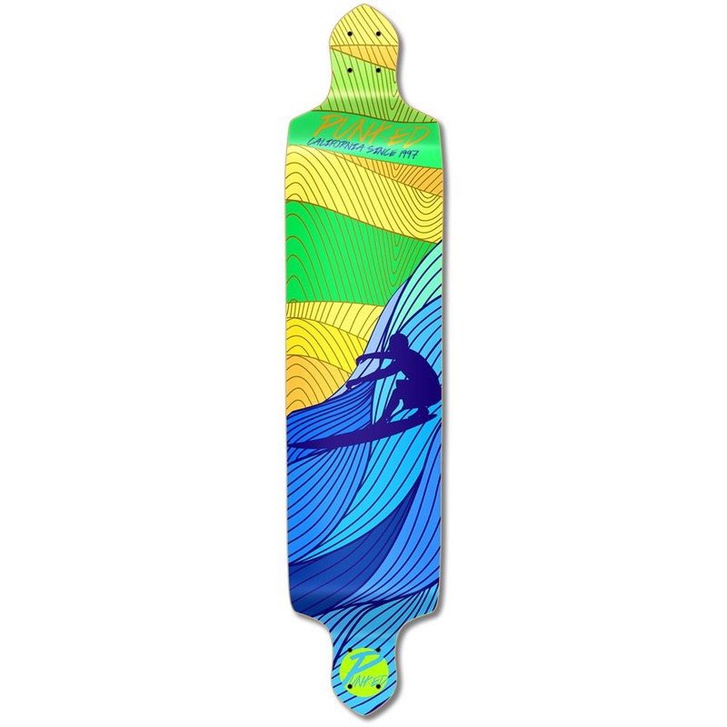 Punked Drop Down Longboard Deck – Surf’s up Deck