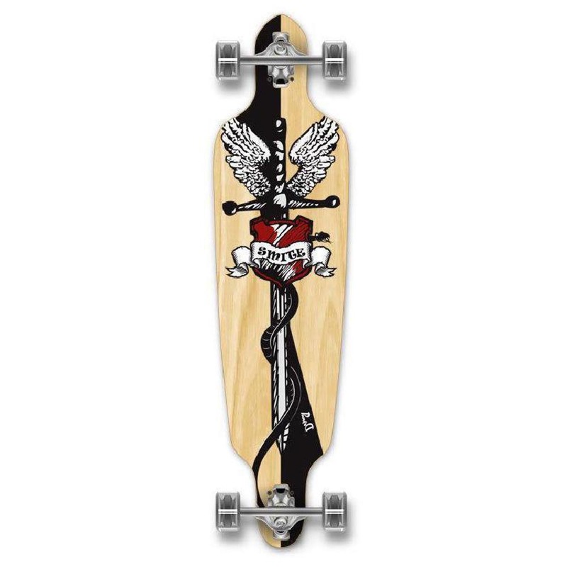 Punked Drop Through 40″ Smite Longboard Complete