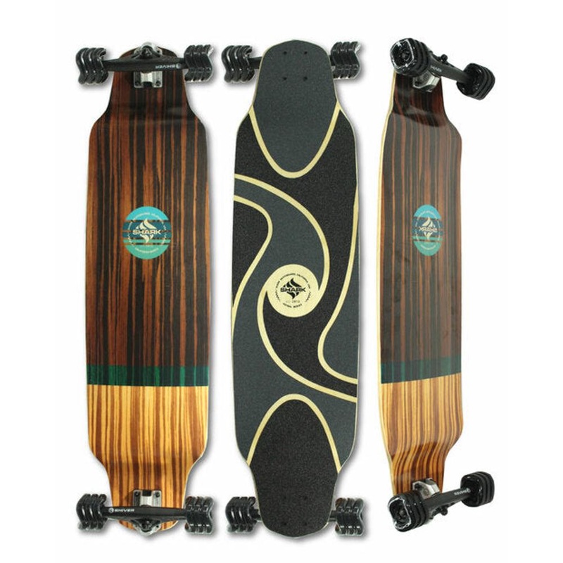 Shark Wheel Tiki 39″ Drop Down Longboard Complete