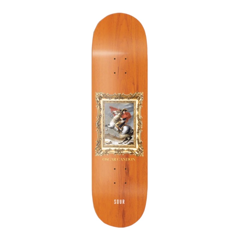 Sour Solution Oscar Candon Napoleaon Assorted Stains Skateboard Deck Comp – 8.25″ x 32.01″ 8.25