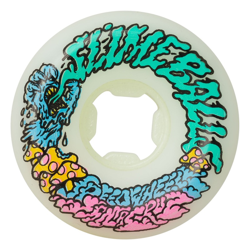 54mm Vomit Mini 97a Slime Balls Skateboard Wheels White 54mm