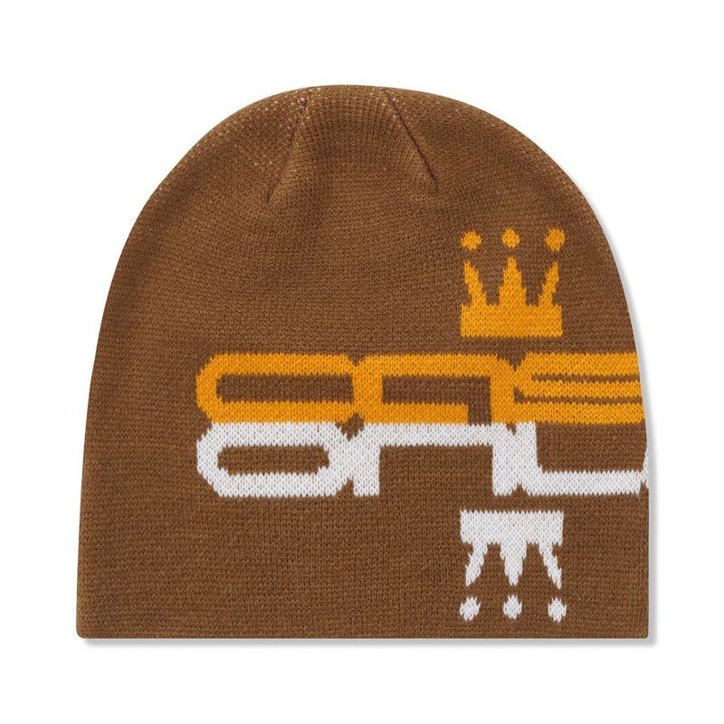 Cash Only Crown Skully Beanie Oak One Size Fits All