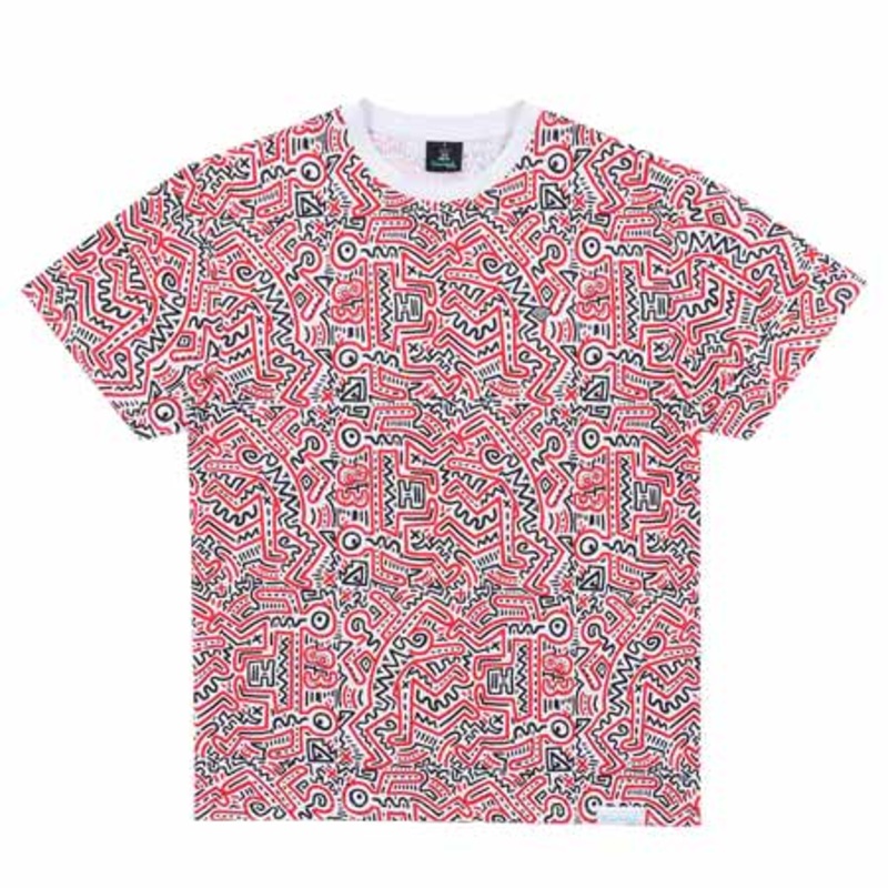 Diamond Diamond X Keith Haring T Shirt White/ Red Large