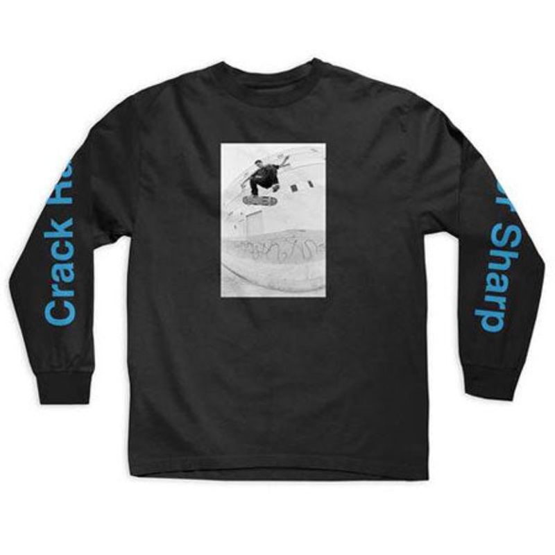 Girl Crack Raider Longsleeve T Shirt Black Extra Large