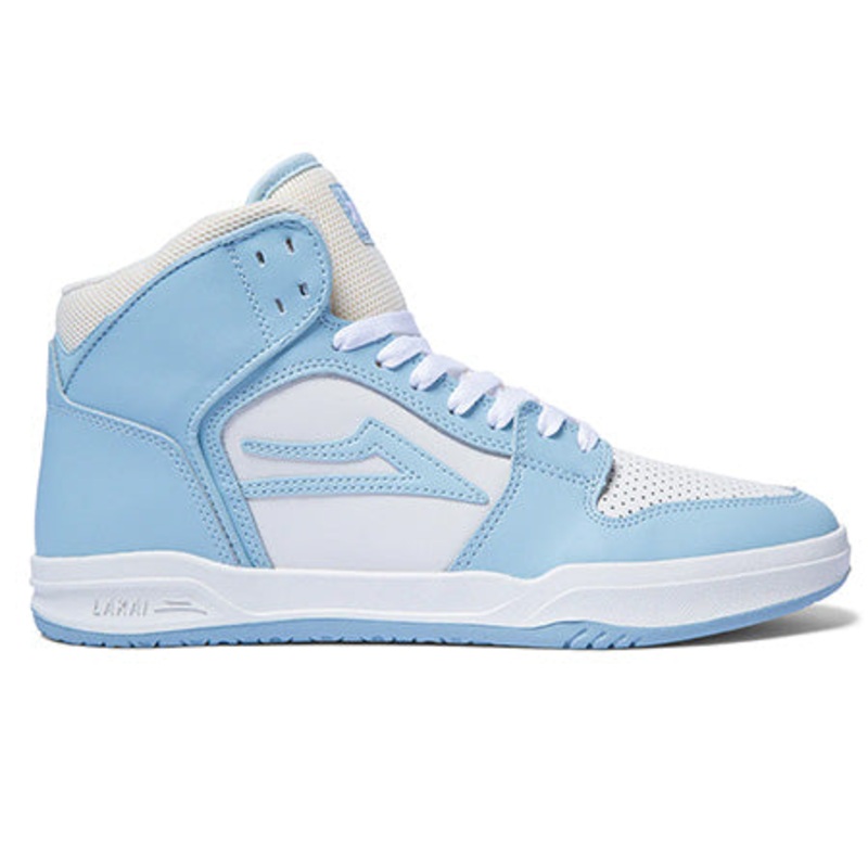 Lakai Telford Shoes Light Blue/ Cream Leather 9.5