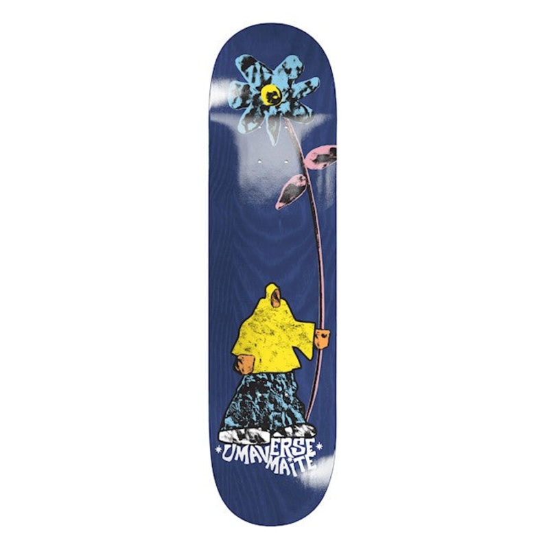 Maite Floret 8.25″ Skateboard Deck Blue 8.25″