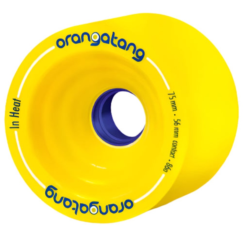 Orangatang In Heat Wheels Yellow 75MM 86A 75mm