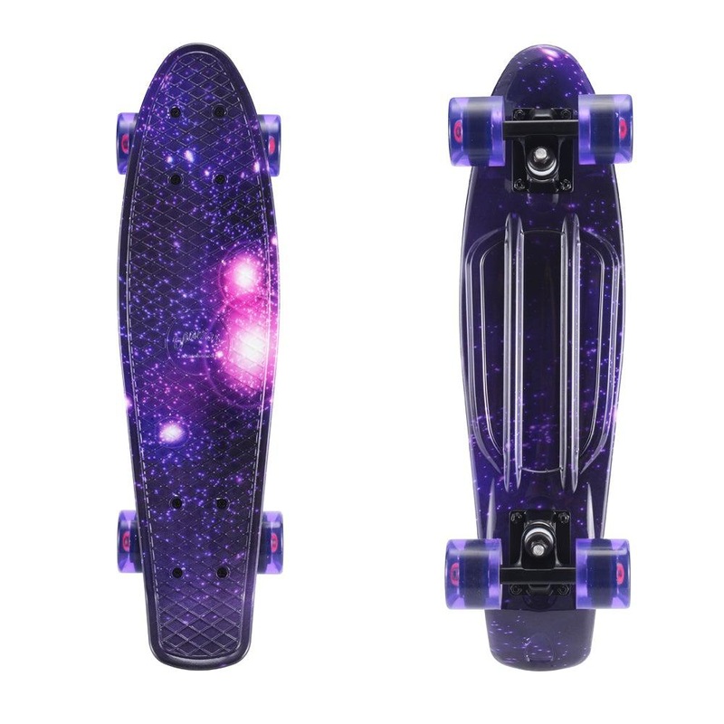 Sanview Galaxy 22 Inch Mini Cruiser Skateboard for Beginners Complete