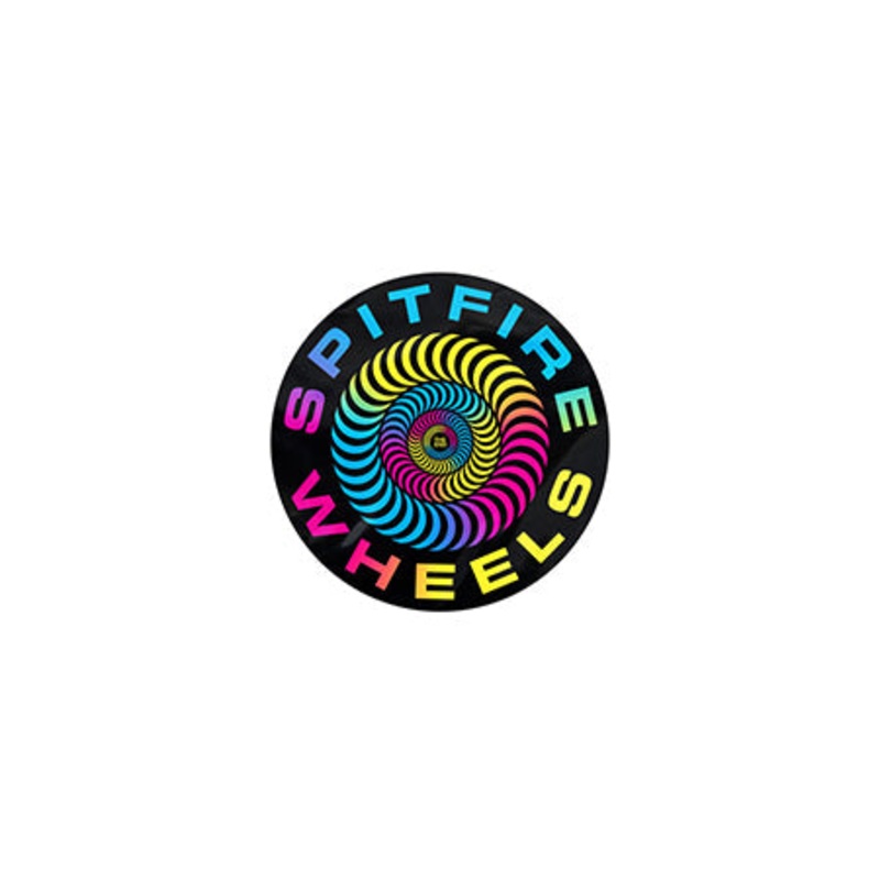 Spitfire Multiswirl Classic Sticker Black/ Multi 2.5″