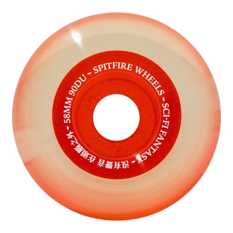 Spitfire x Sci-Fi Fantasy 90D Sapphire Clear Skateboard Wheels 58mm 90 DU 58mm
