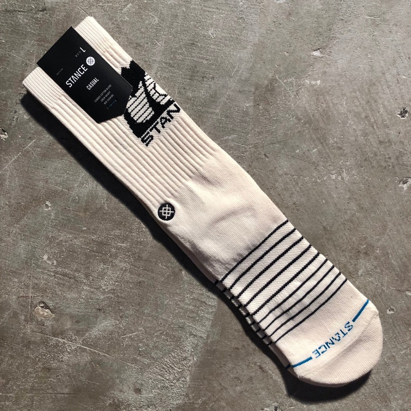 Stance Socks – Street Sign Crew Sock – Canvas – Size Large