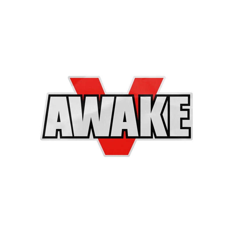 Venture Wide Awake Sticker Red 6″