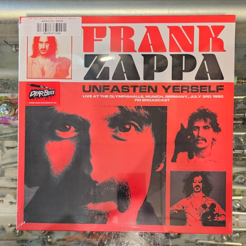 ZAPPA, FRANK – UNFASTEN YERSELF: LIVE IN MUNICH JULY 3, 1980 Vinyl LP Record *Unofficial Release*