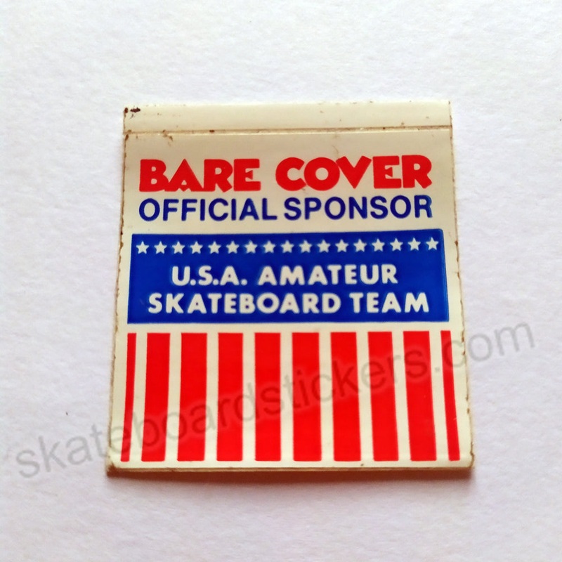 Bare Cover – “U.S.A Amateur Skateboard Team” Old School Skateboard Sticker