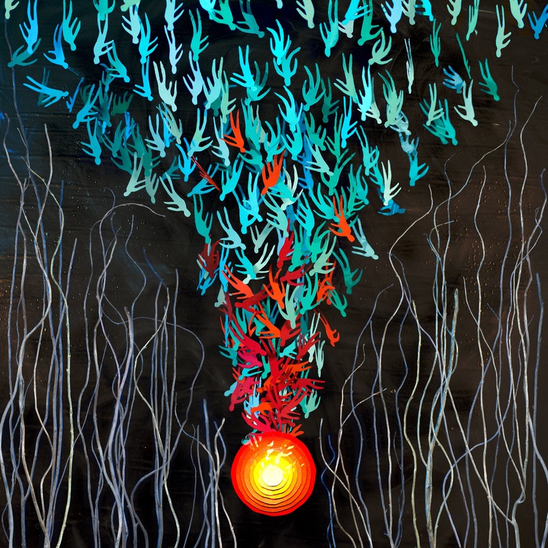 Bright Eyes  Down In The Weeds, Where The World Once Was Red/Orange Color 2xLP Vinyl LP Record