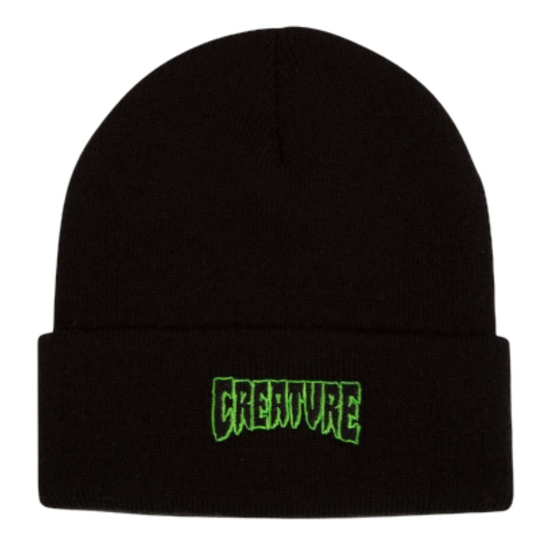 Creature Logo Outline Shoreman Beanie Black OS