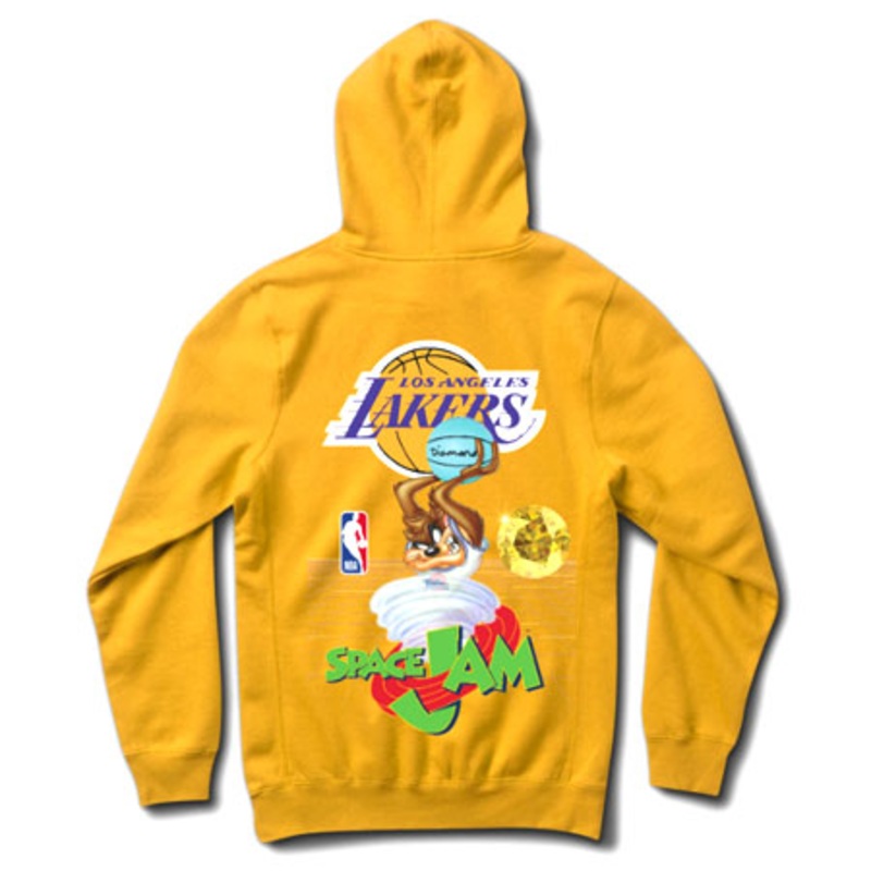 Diamond Diamond x Space Jam Los Angeles Lakers Hooded Sweatshirt Gold Small