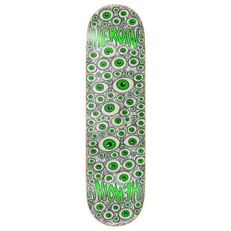 Heroin Symmetrical Eyes 8.25″ Skateboard Deck