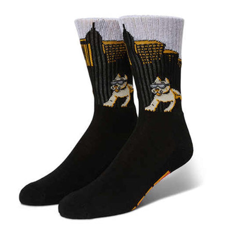 HUF Blazin’ Jams Crew Socks Black One size fits all