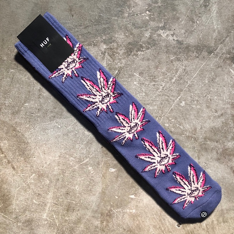 HUF – Green Buddy Doodle Sock – Purple