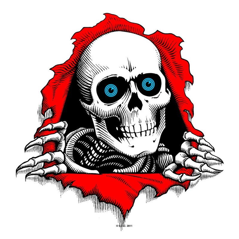 Powell Peralta 12″ Ripper Ramp Sticker Clear