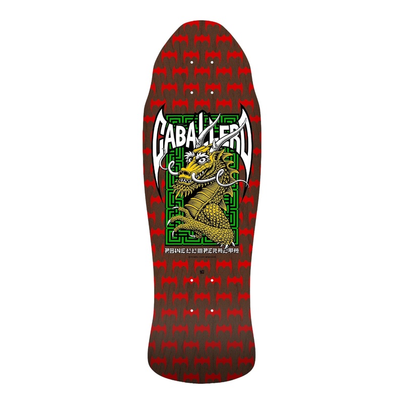 Powell Peralta Steve Caballero Street Reissue Skateboard Deck Red/Brown 9.625 x 29.75 9.62
