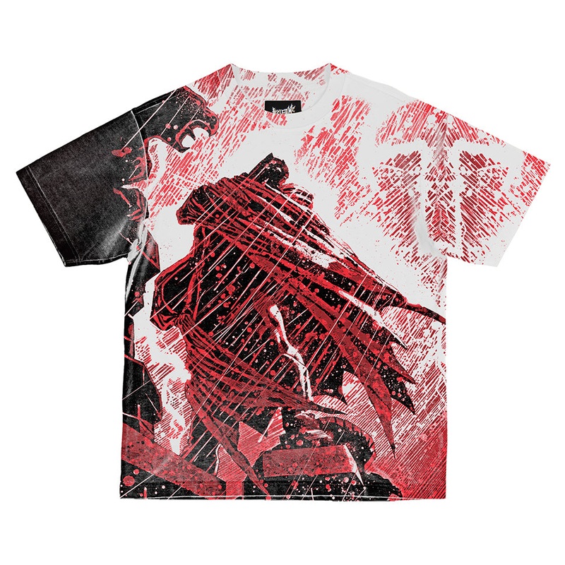 Welcome Skateboards Batman Gargoyle All Over Print T Shirt White Small