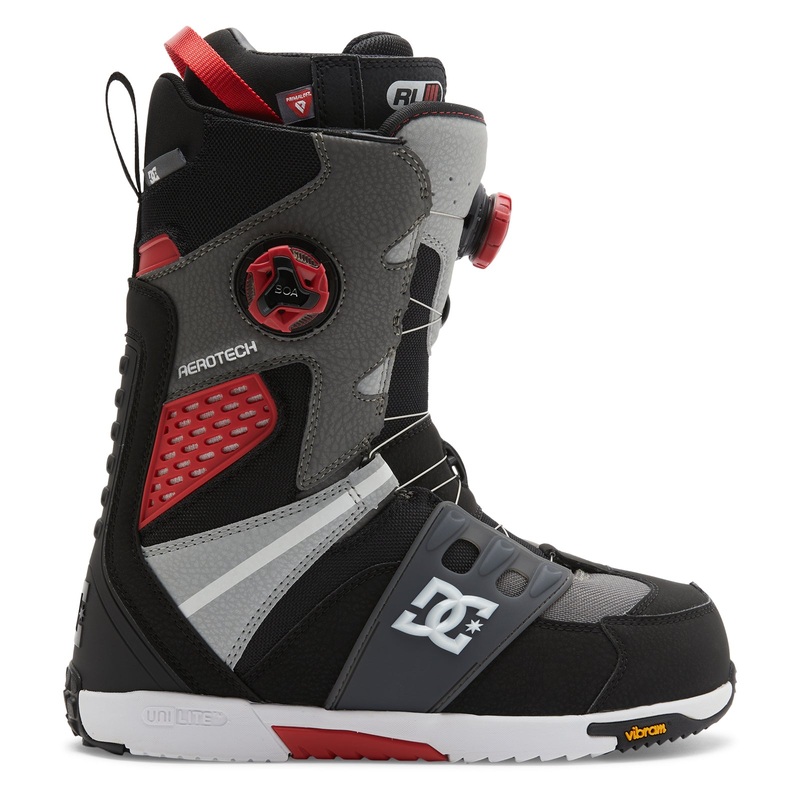 DC Phantom Snowboard Boots Black/Grey/Red 8.5