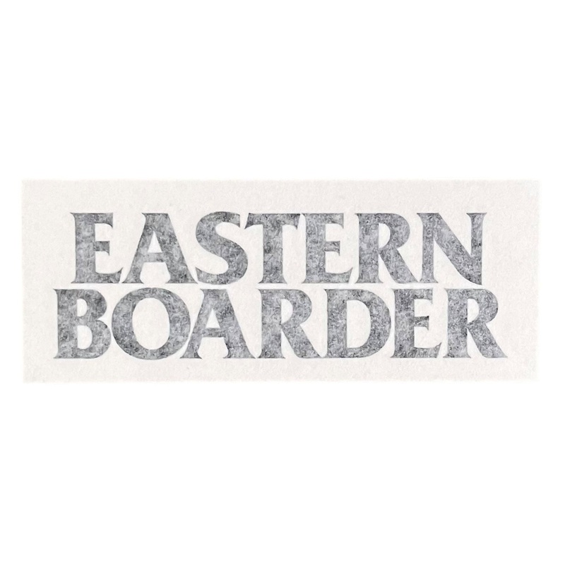EasternBoarder Stacked (Large) Die Cut Sticker 10″ Wide Black