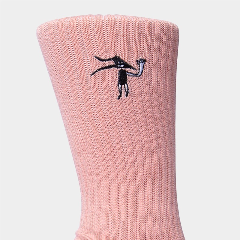 Lakai – Flare Face Crew Socks – Burnt Orange