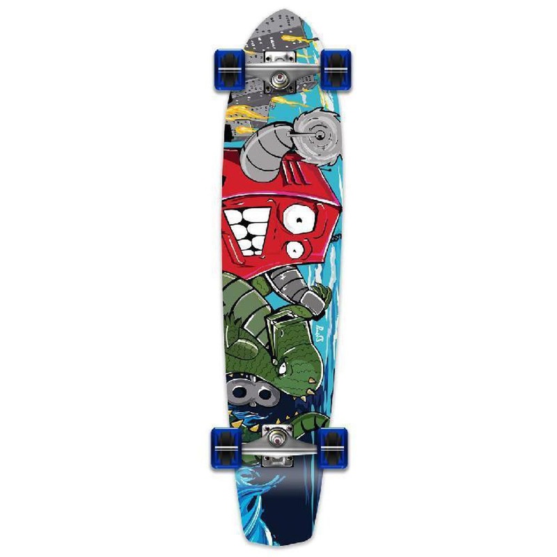 Punked Robot Slimkick Longboard Complete