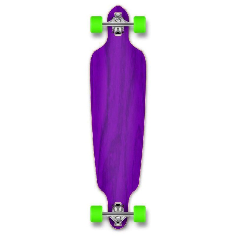 Punked Stained Purple Drop Through Blank Longboard Complete