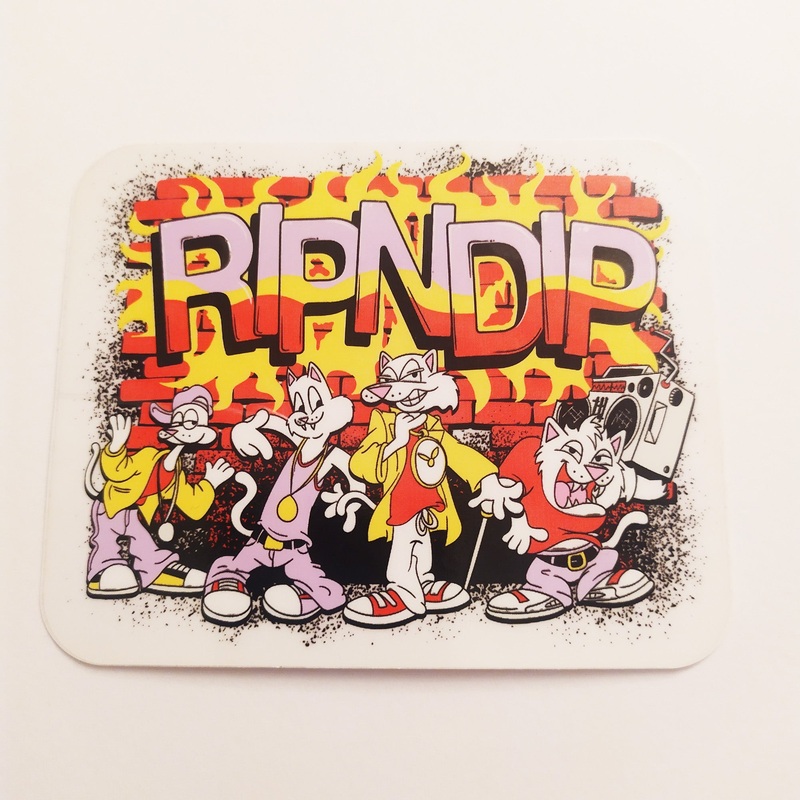 Rip N Dip / RIPNDIP “Wild Style” Skateboard Sticker