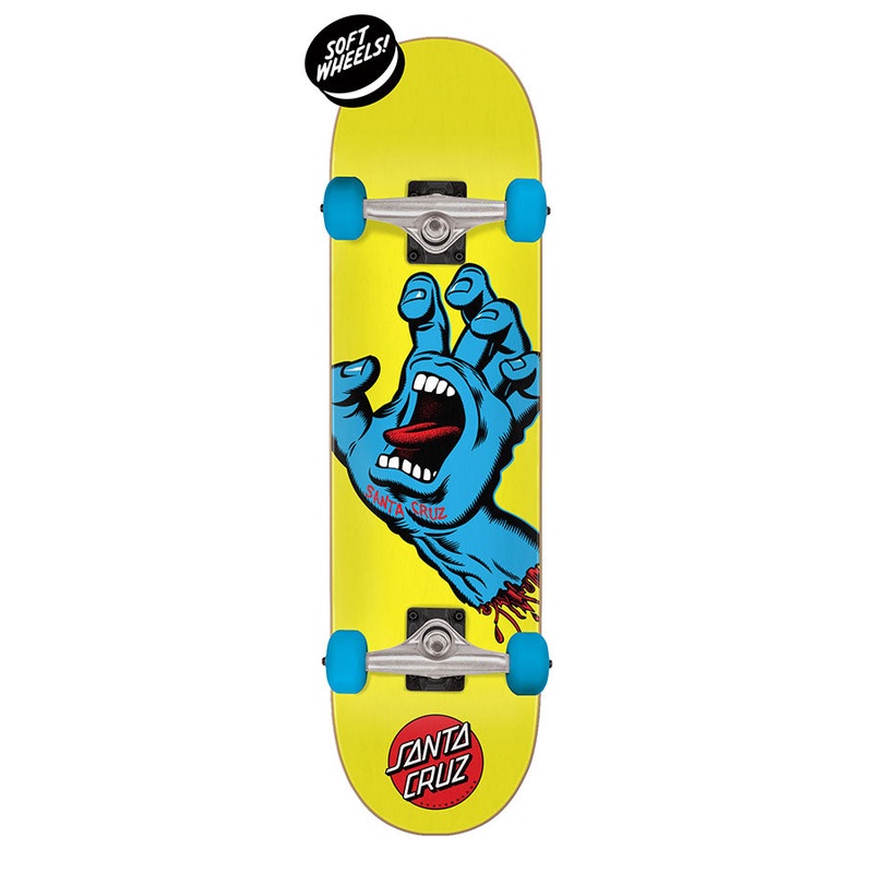 SANTA CRUZ SCREAMING HAND 7.7″ COMPLETE SKATEBOARD